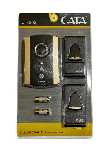 Cata Uzaktan Kumandalı Zil (1 Zil + 2 Buton) CT-203