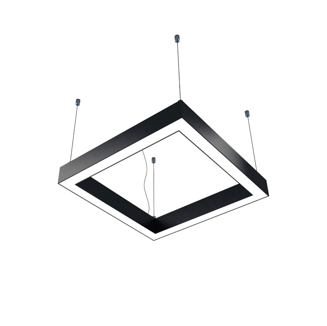 Kare Linear Aydınlatma Kare Sıva Üstü Yüksek Lümen Samsung Çip (askı aparatı dahil)