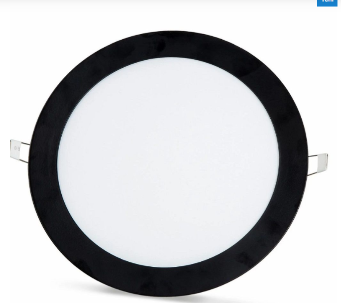 Cata 18w Beyaz Işık 6500k Sıva Altı Siyah Kasa Slim Led Panel Yuvarlak CT-5129