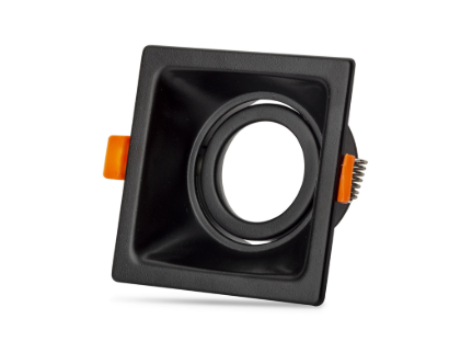 NOAS NİL (SİYAH) KARE BOŞ KASA (GU10 DUYLU) YL60-2010