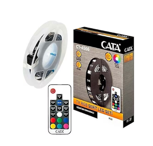 Cata 3 Metre Rgb Usb Tv Şerit Led Seti CT-4566