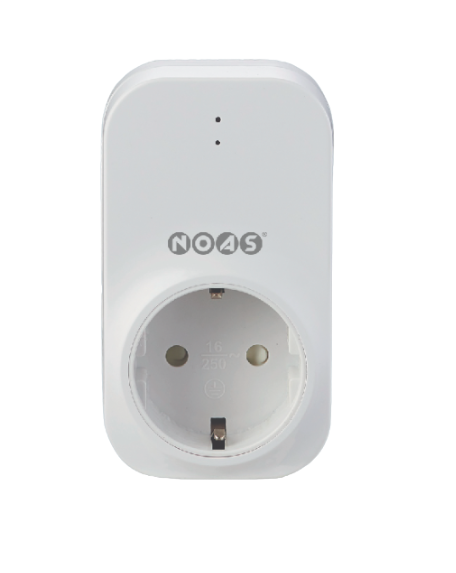 Noas Tekli Akım Korumalı Priz Beyaz Anahtarlı 918 Joule YL04-0400