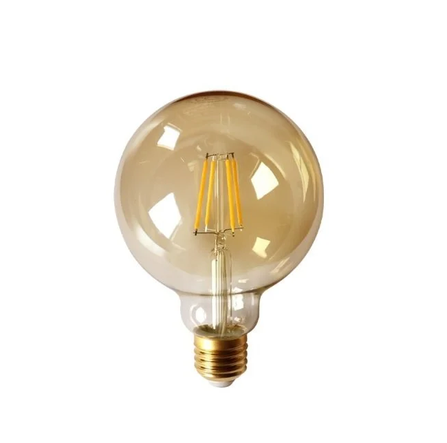 Cata 6W CT-4286 Rustik G-95 Uzun Filament Led Glop Ampul - Sarı Işık (2700K)