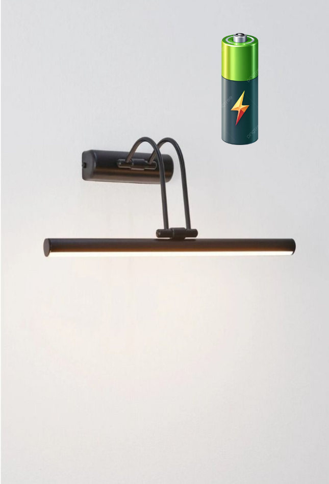 ŞARJLI Flüt Aplik Siyah-Krom-Gold-Eskitme-Beyaz