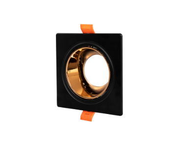 NOAS HAZAR ( SİYAH-BAKIR ) KARE BOŞ KASA (GU10 DUYLU)YL60-1331